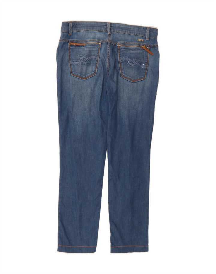 TRUSSARDI Womens Slim Jeans W28 L28 Blue Cotton Vintage Trussardi and Second-Hand Trussardi from Messina Hembry 
