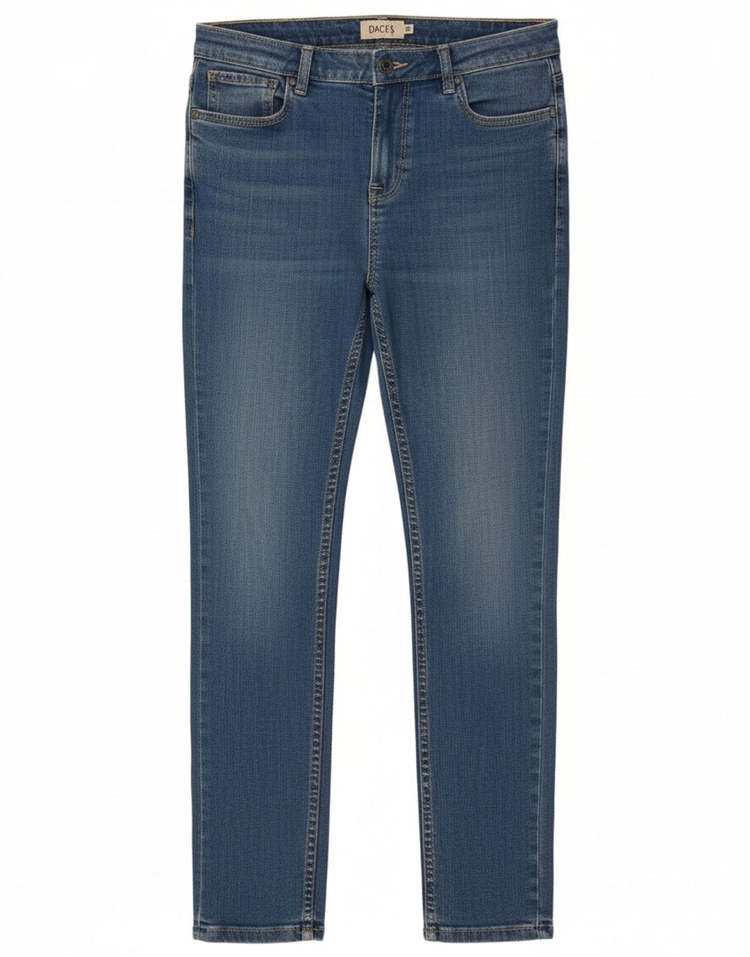 DACK'S Jeans Slim Feminino IT 42 Médio W30 L28 Algodão Azul