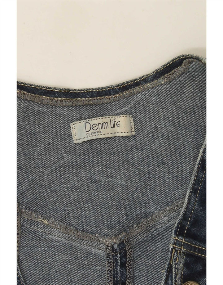 Colete jeans feminino Pimkie Reino Unido 8 pequeno azul