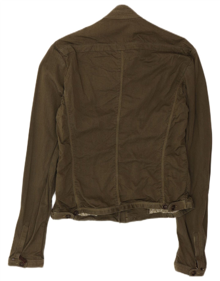 Jaqueta utilitária masculina Datch UK 38 algodão cáqui médio