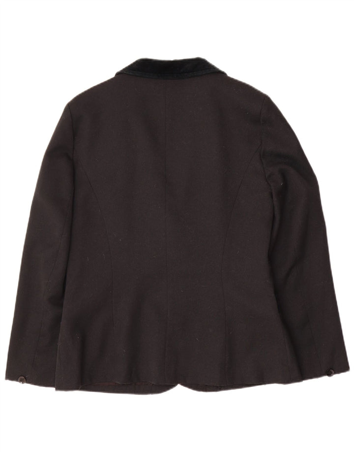 Rosami Jaqueta Blazer Feminina com 2 Botões Reino Unido 14 Grande Acetato Preto