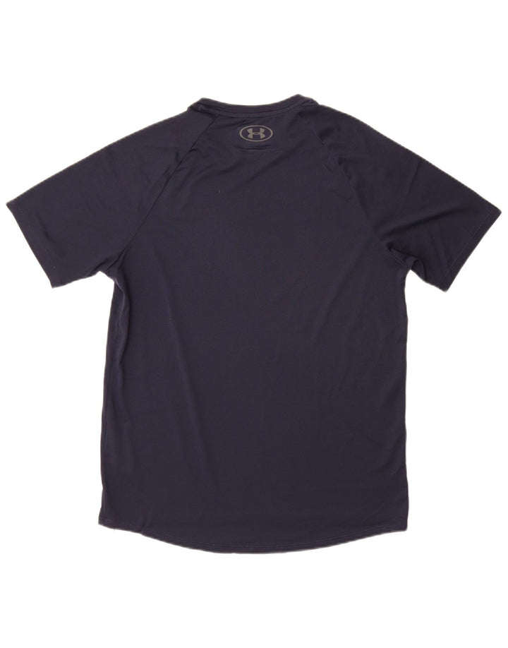 Camiseta masculina Under Armour pequena azul marinho poliéster