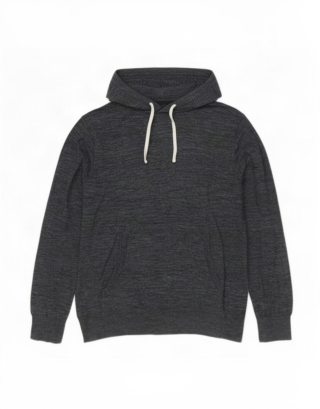 J. Crew Suéter masculino com capuz grande cinza manchado