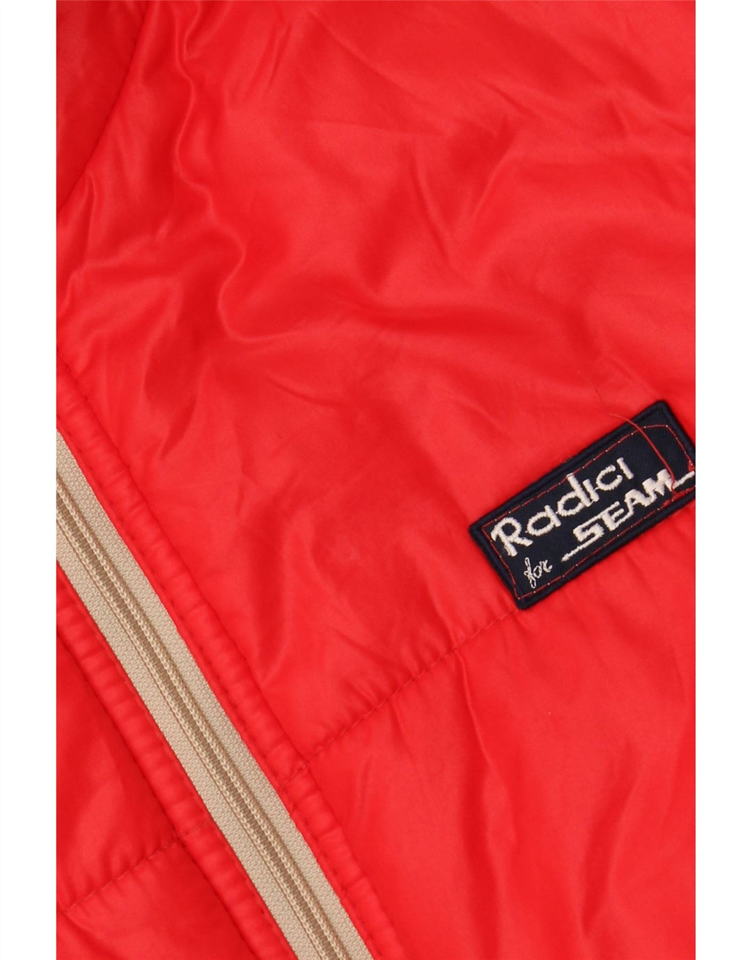 Jaqueta masculina acolchoada com capuz RADICI IT 48 poliamida vermelha média