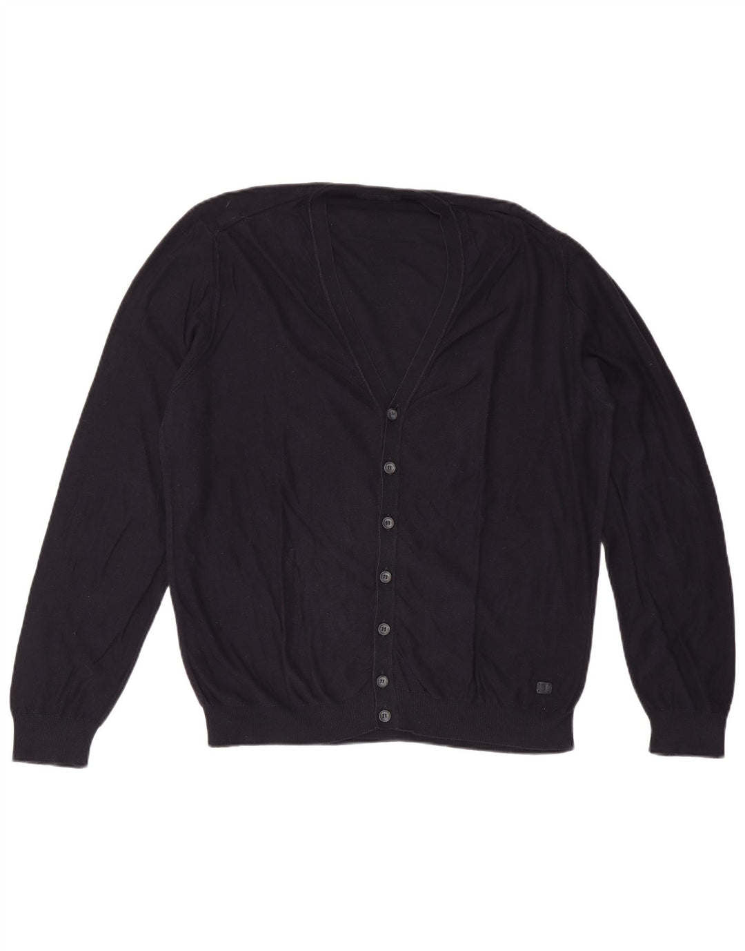 Suéter cardigã masculino Trussardi 2XL azul marinho