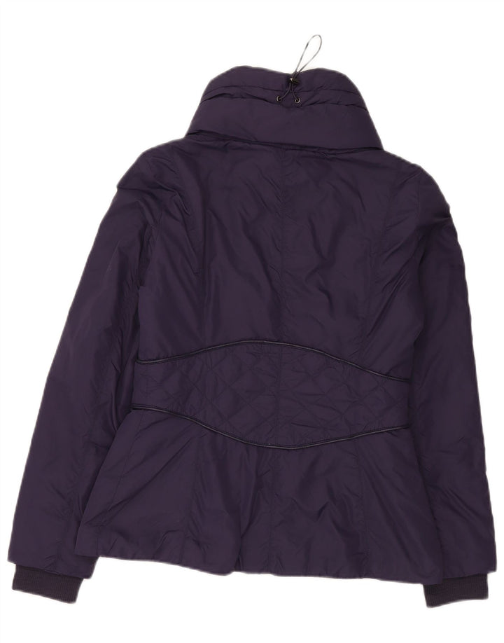 Jaqueta acolchoada feminina Zara UK 10 pequena roxa