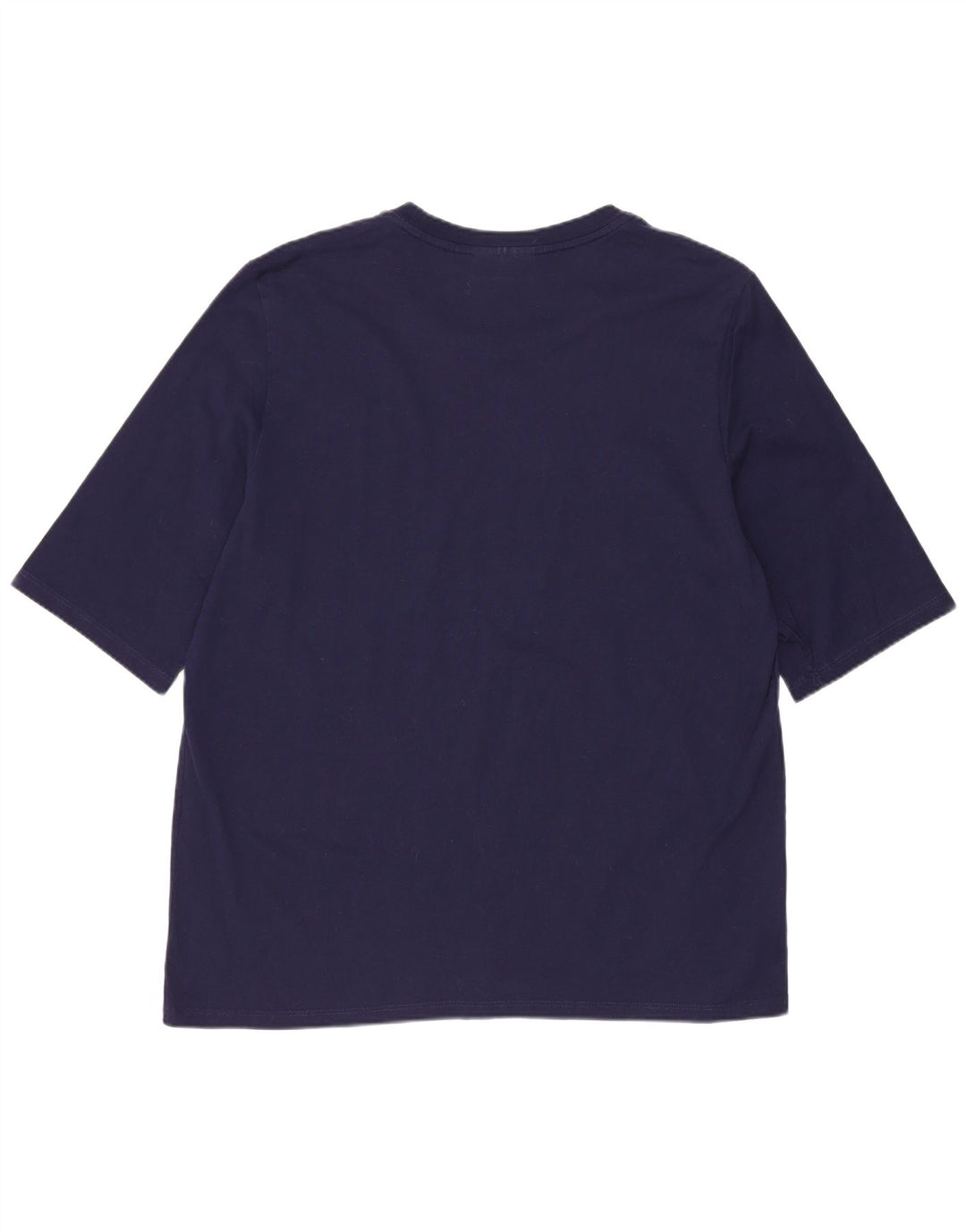 Camiseta feminina Lacoste tamanho superior 44 grande algodão azul marinho