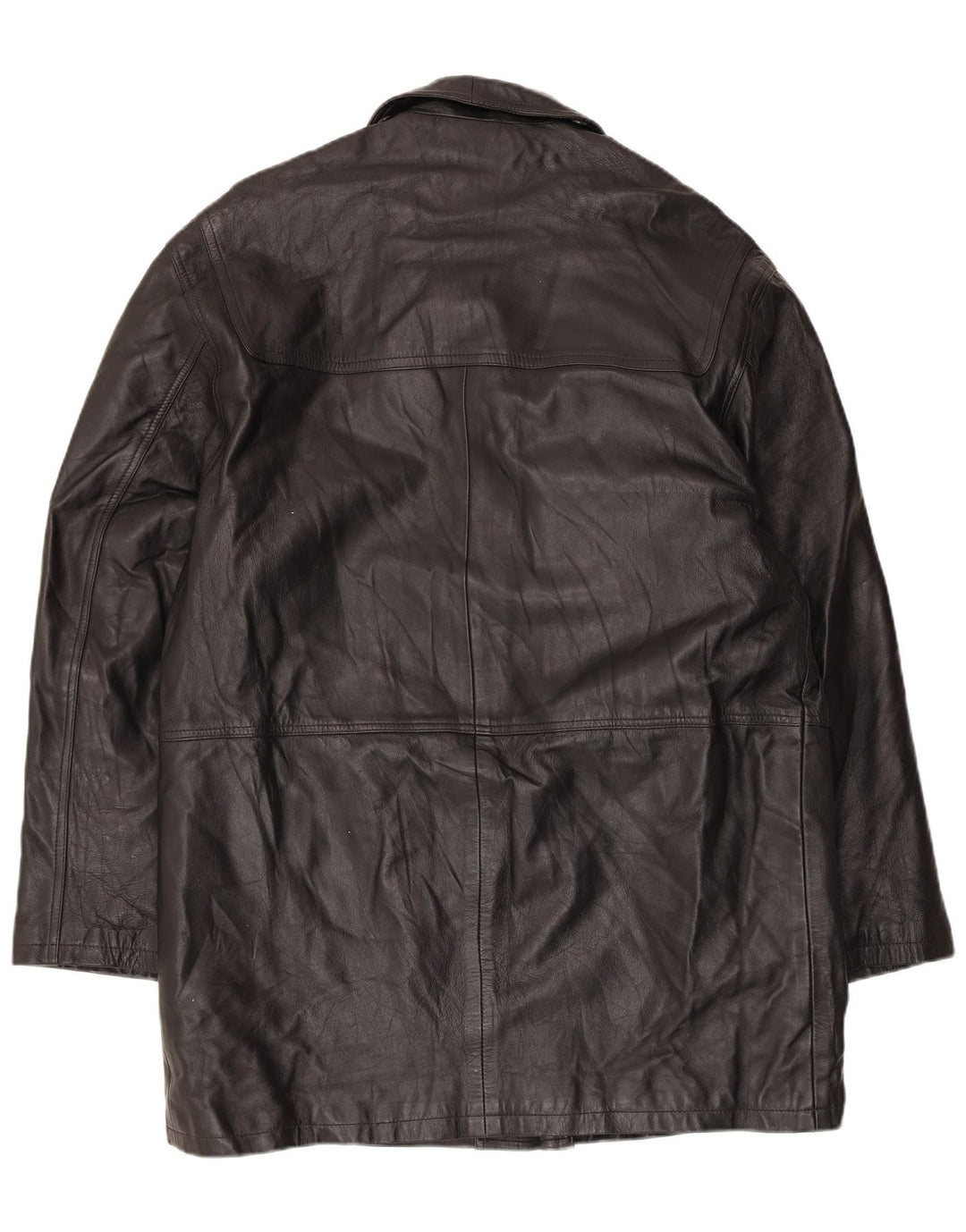 Casaco de couro masculino Conbipel IT 52 grande couro preto
