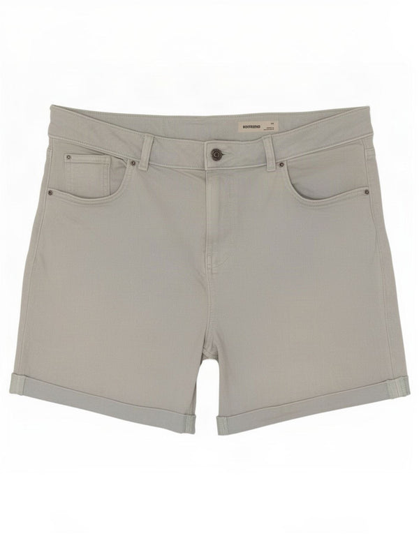 Shorts jeans feminino Marks & Spencer Boyfriend Reino Unido 14 grande W34 azul algodão