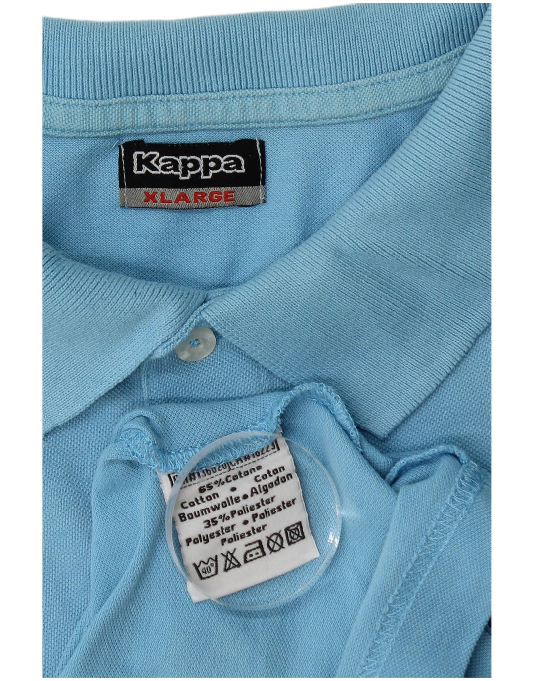 Camisa polo masculina KAPPA XL algodão azul