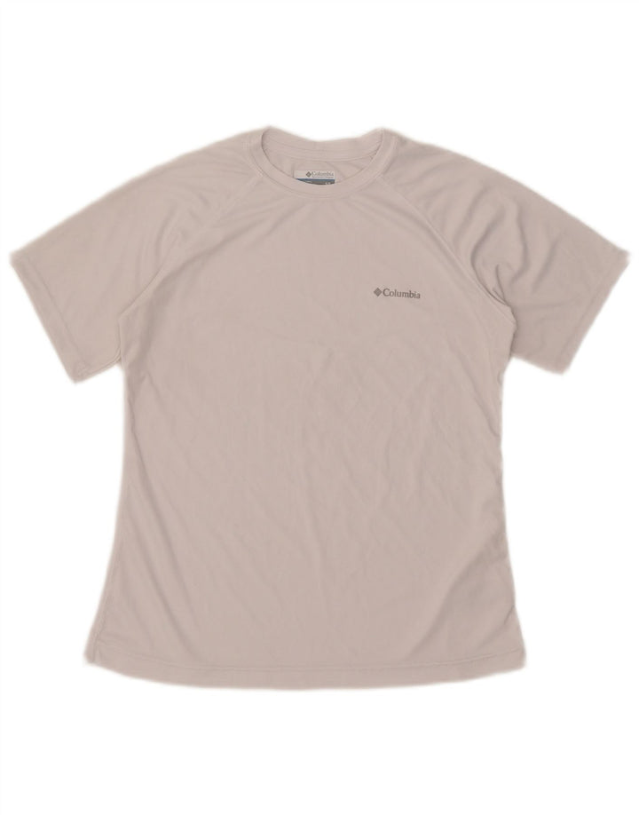 Columbia Camiseta Masculina Top Pequeno Poliéster Branco