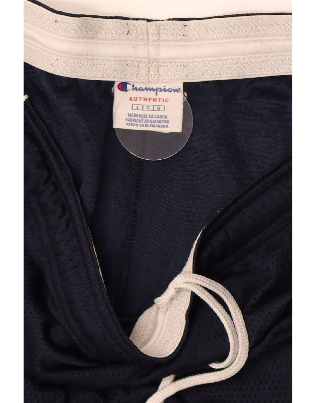 Shorts esportivos masculinos Champion grandes azul marinho