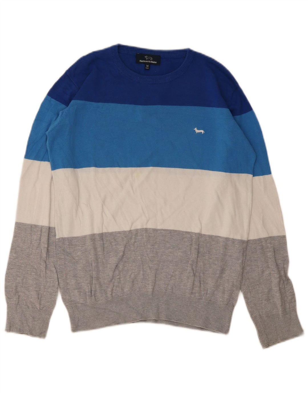 Suéter masculino HARMONT & BLAINE com gola redonda 13-14 anos multicolorido