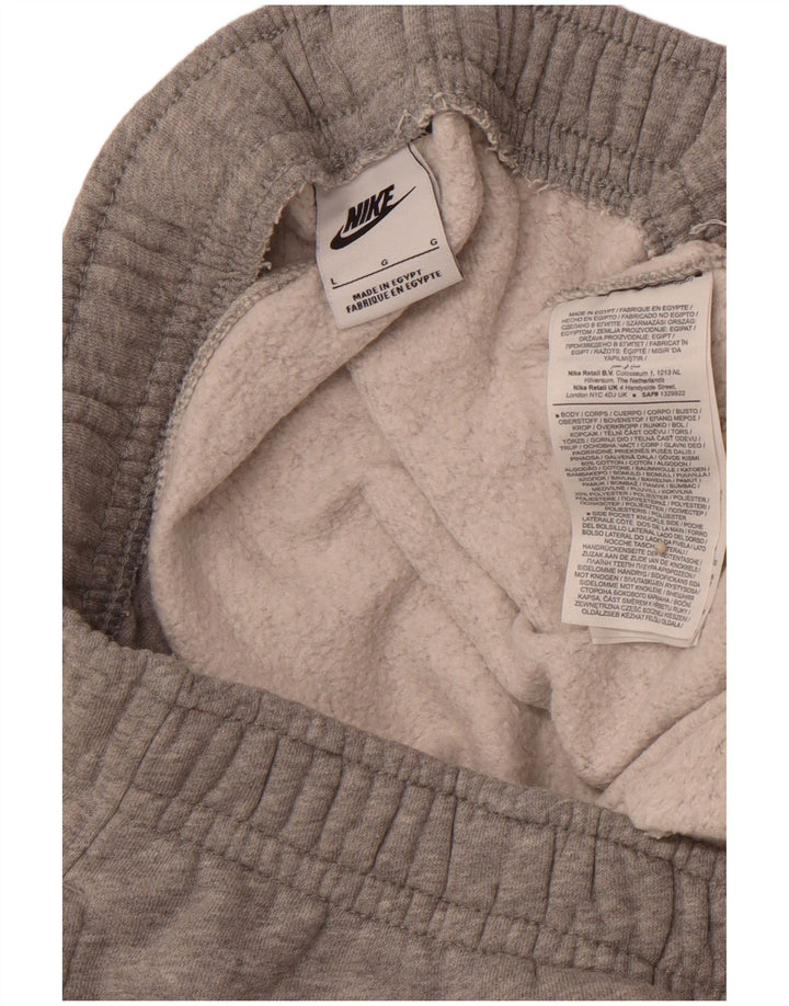 Calça de treino masculina NIKE Joggers grande cinza algodão