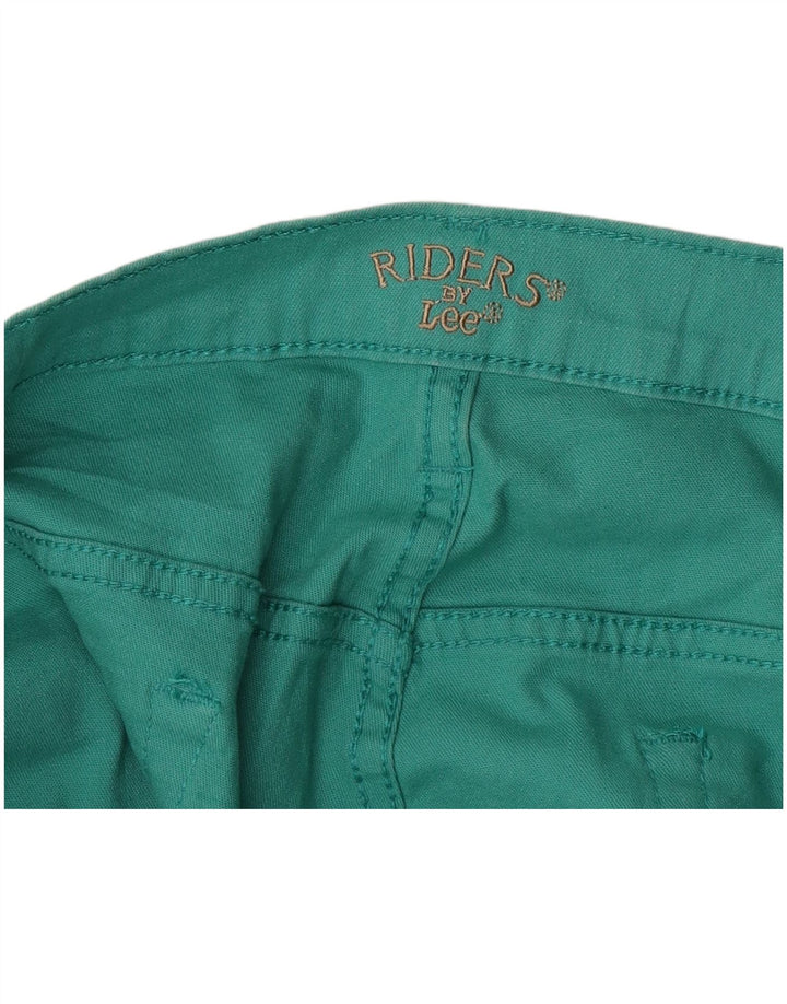 Lee Womens Riders Capri Calças W44 L18 Turquesa