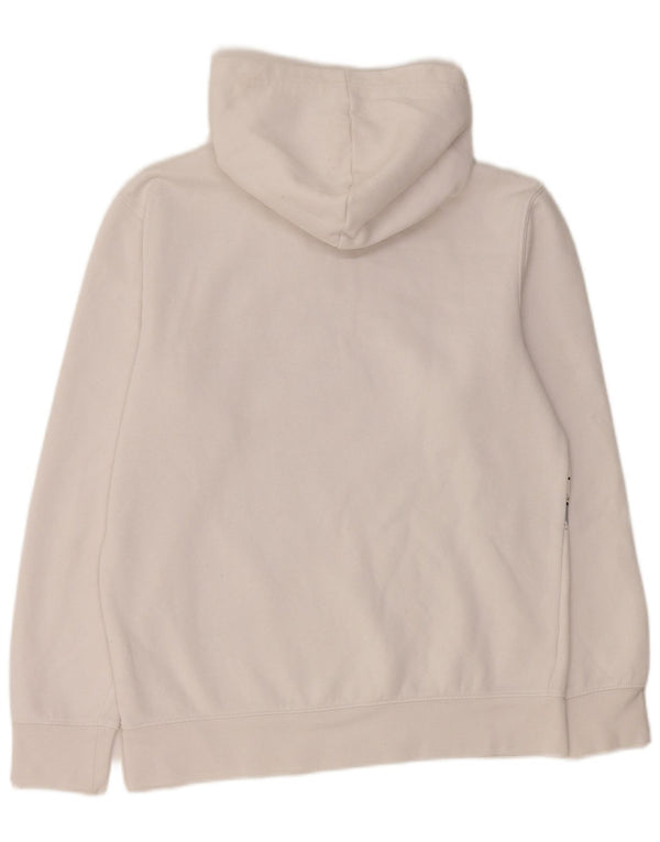 JORDAN Meninos moletom com capuz gráfico 13-14 anos XL algodão branco