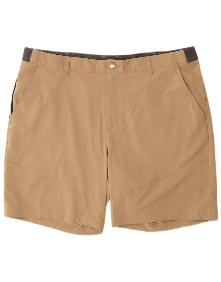 Columbia Mens Chino Shorts W40 XL Bege Colourblock Poliéster