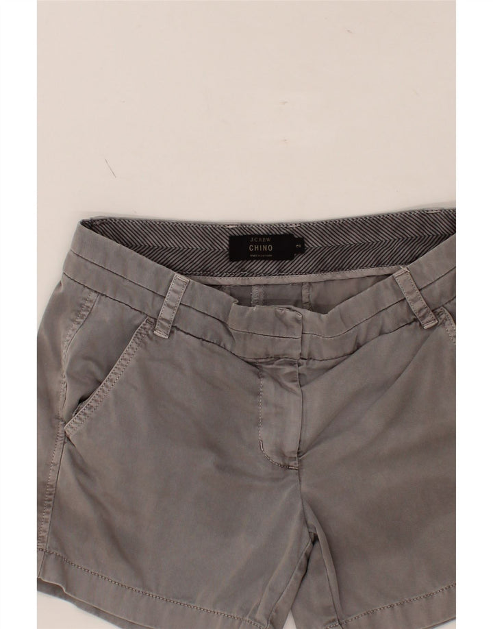 J. CREW Womens Chino Shorts US 2 XS W25  Grey Cotton Vintage J. Crew and Second-Hand J. Crew from Messina Hembry 