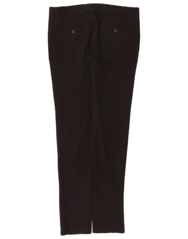 Jack & Jones Womens Marco Slim Chino Trousers W32 L34 Black Polyester