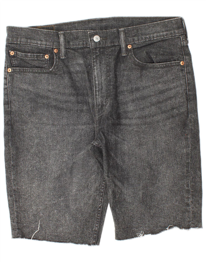 LEVI'S Mens 511 Shorts Jeans W36 Grande Algodão Cinza
