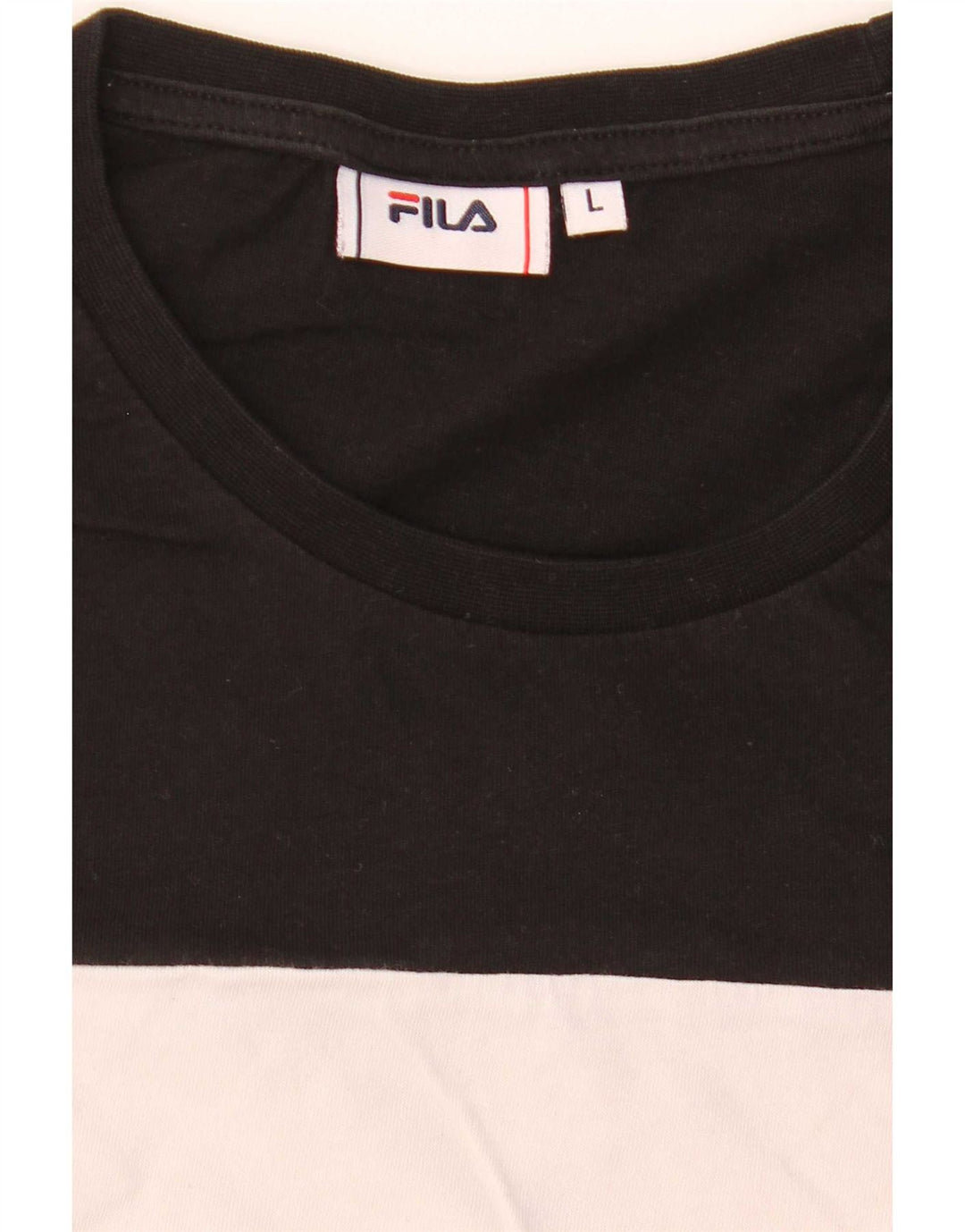 Camiseta masculina Fila Graphic Top grande bloco colorido multicolorido
