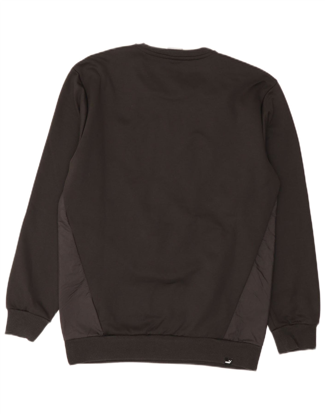 Puma moletom masculino jumper pequeno preto colorblock algodão