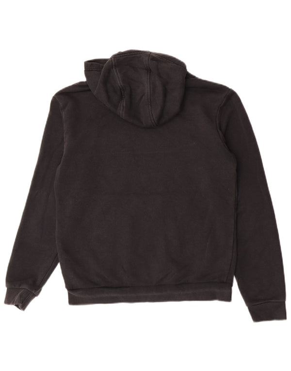Suéter com capuz gráfico Adidas Boys 11-12 anos algodão preto