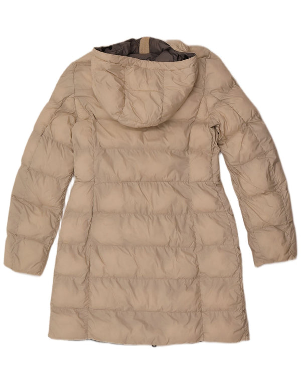 Casaco acolchoado com capuz feminino Colmar IT 42 médio branco poliamida