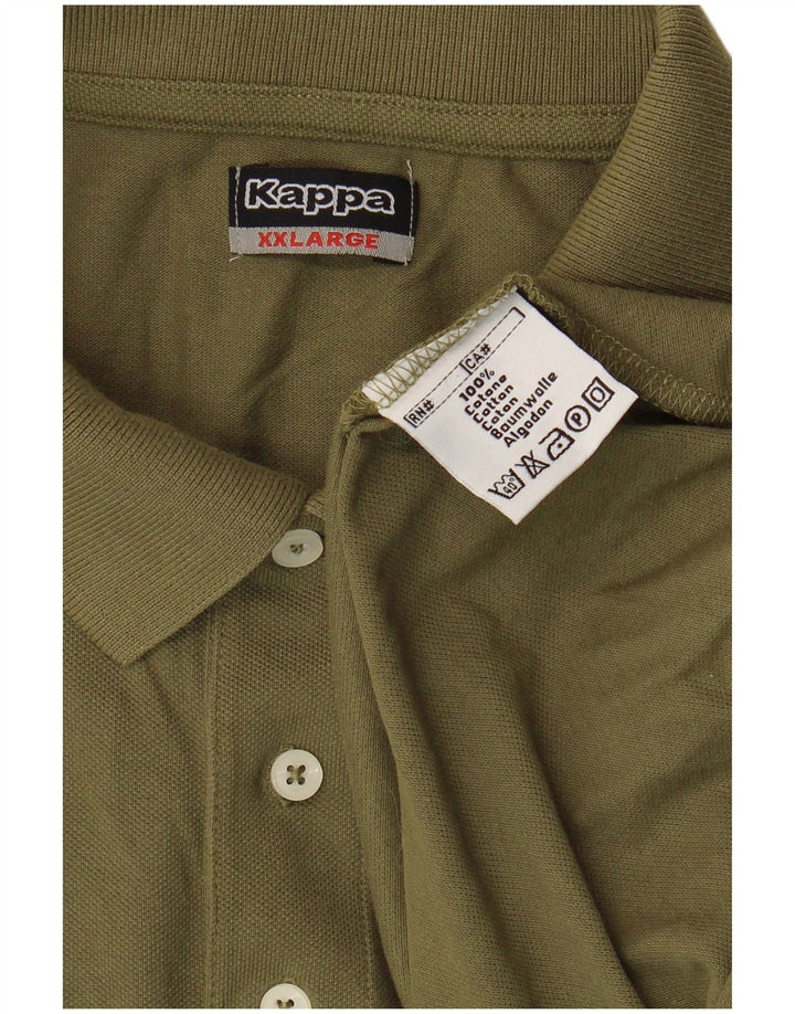 Camisa polo masculina Kappa 2XL algodão cáqui