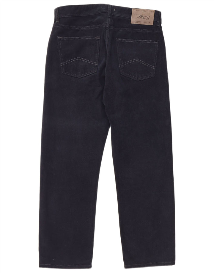 MARLBORO CLASSICS Calça masculina casual de ajuste regular W32 L28 azul marinho