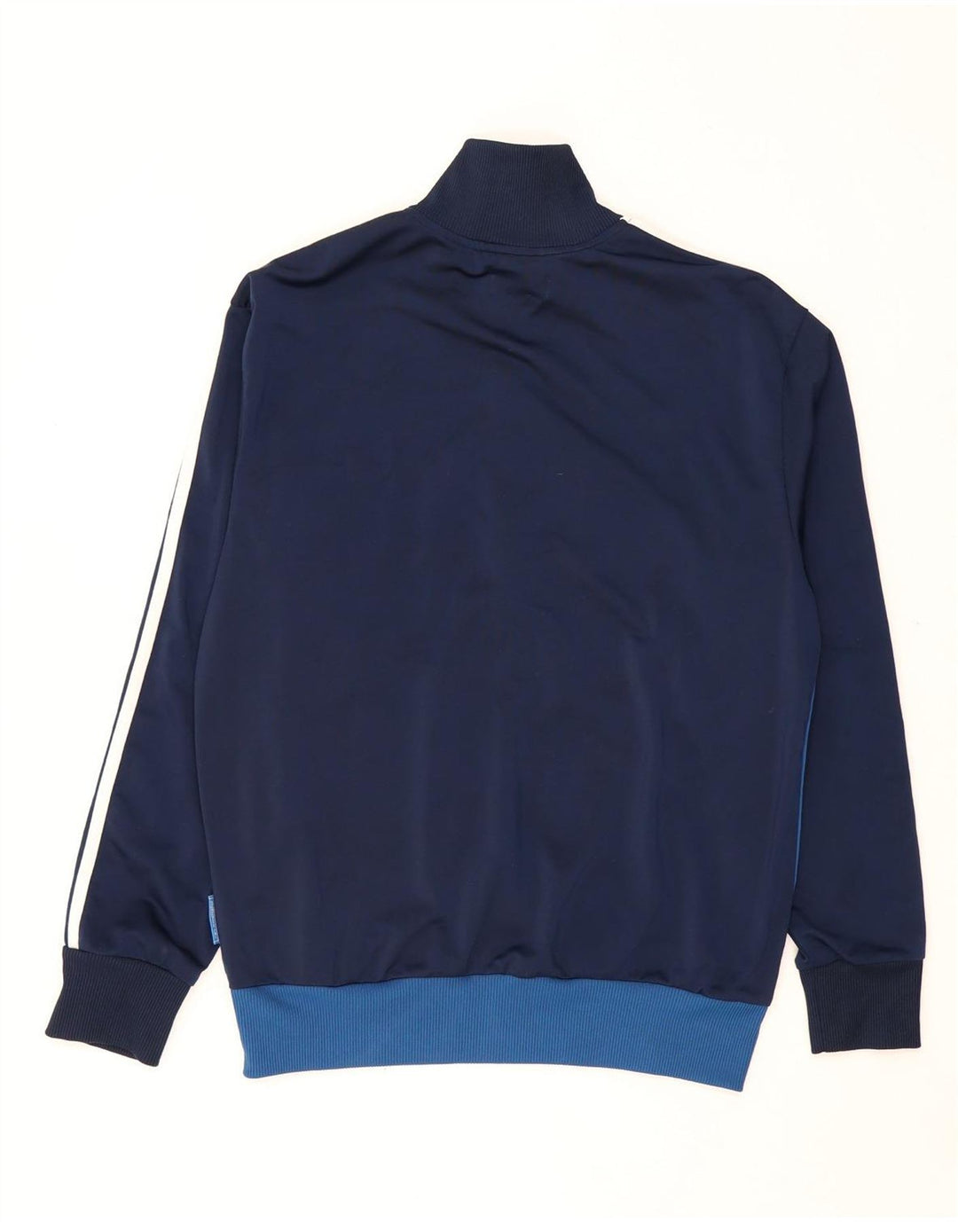 ADIDAS Mens Tracksuit Top Jacket Médio Azul Marinho Colourblock Poliéster