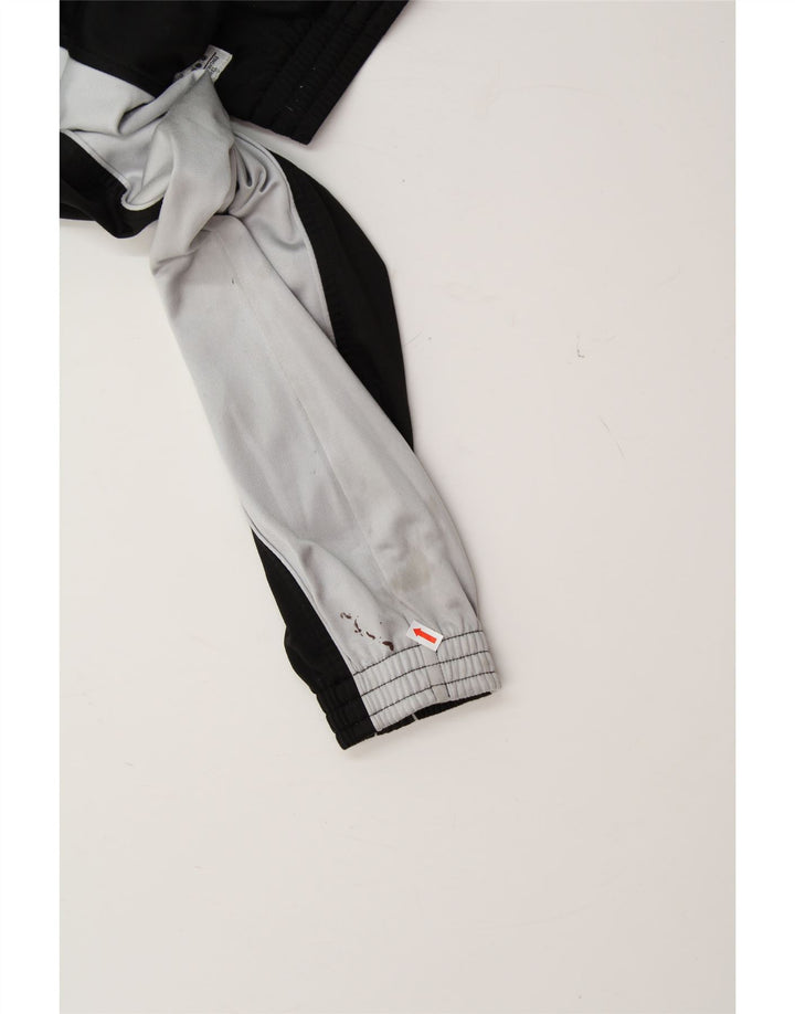 DIADORA Mens Graphic Tracksuit Top Jacket UK 40 Medium Black Colourblock