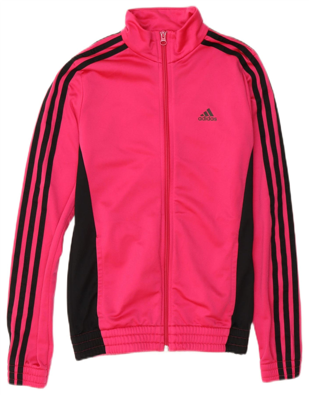 Jaqueta Adidas Meninas Treino Top 13-14 Anos Rosa Colorblock Poliéster
