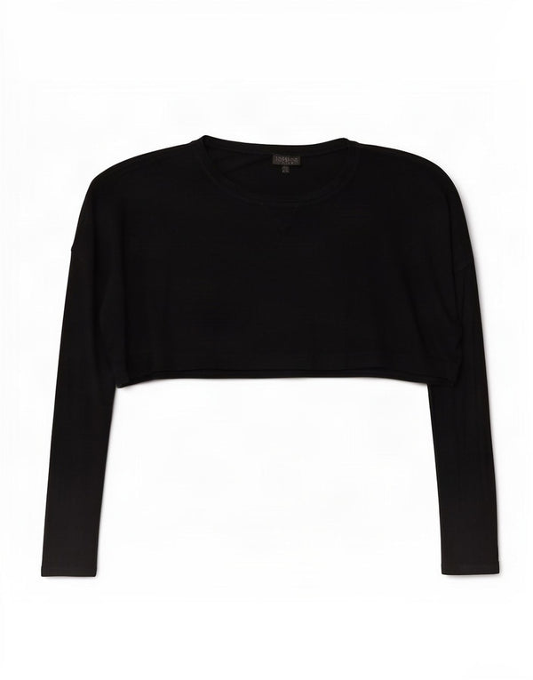 Bolero Jumper feminino Topshop Reino Unido 10 pequeno azul marinho acrílico