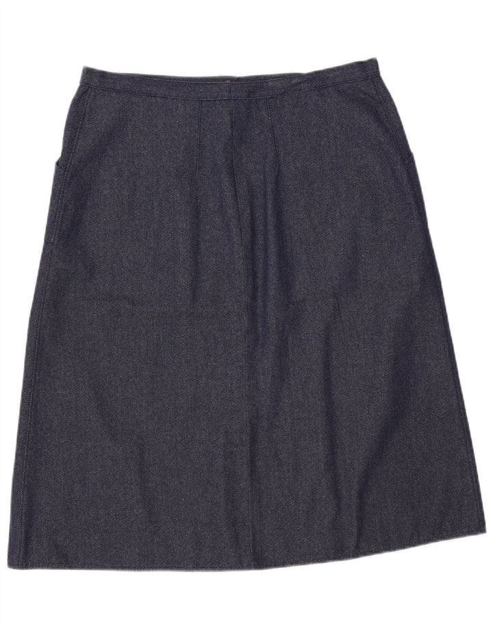 Saia vintage feminina linha A W34 grande azul