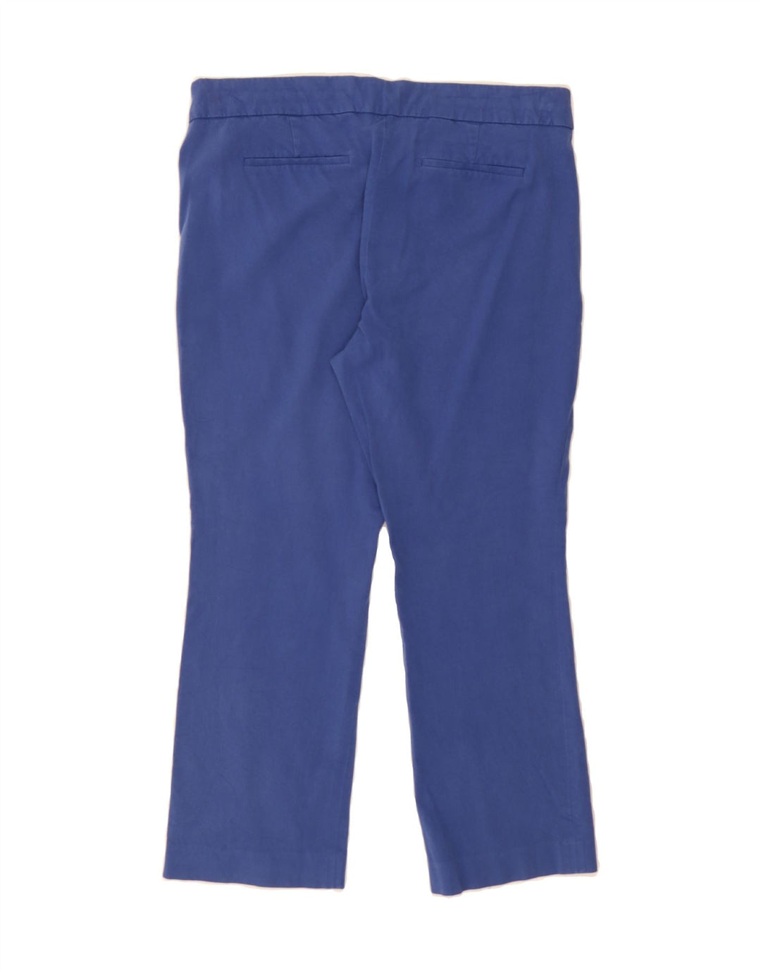 J. CREW Womens Straight Cropped Trousers US 8 Medium W32 L25 Blue Cotton Vintage J. Crew and Second-Hand J. Crew from Messina Hembry 