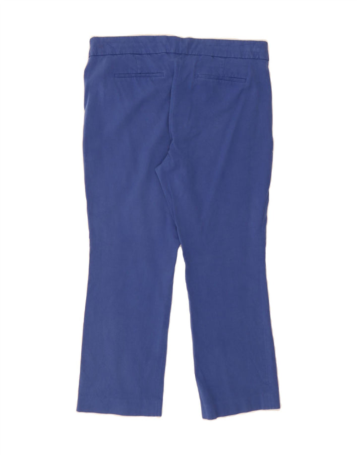 J. CREW Womens Straight Cropped Trousers US 8 Medium W32 L25 Blue Cotton Vintage J. Crew and Second-Hand J. Crew from Messina Hembry 