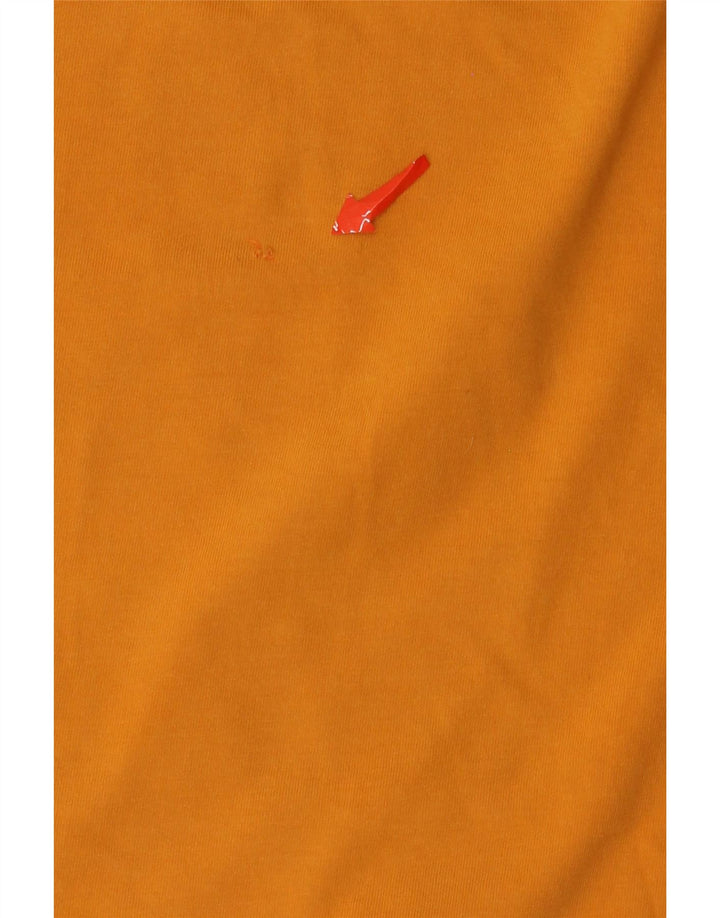 Camiseta masculina Ellesse com estampa gráfica pequena de algodão amarelo