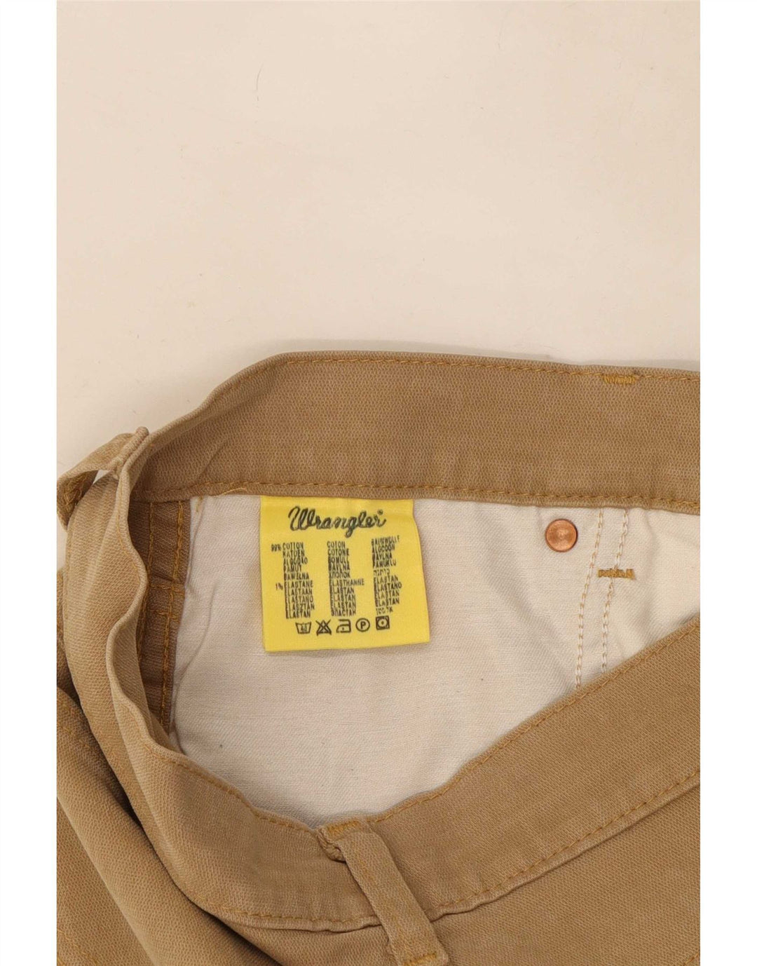 Wrangler Masculino Texas Stretch Straight Jeans W32 L30 Algodão Marrom
