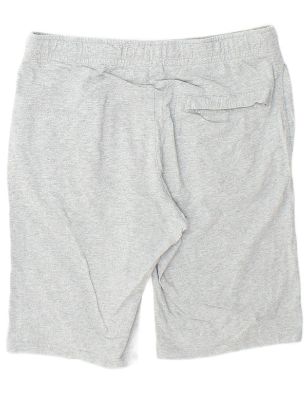 Shorts esportivos masculinos Nike médio cinza algodão