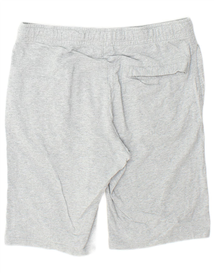 Shorts esportivos masculinos Nike médio cinza algodão