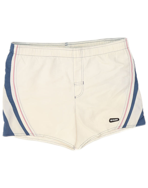 Shorts de natação masculino Colmar EU 46 pequeno bloco colorido branco