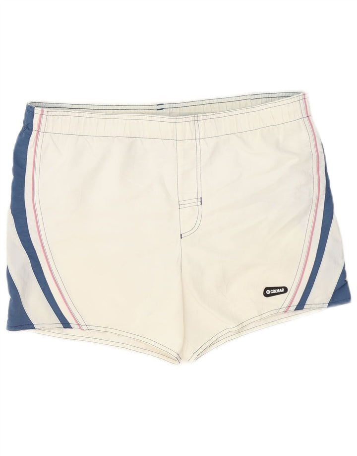 Shorts de natação masculino Colmar EU 46 pequeno bloco colorido branco