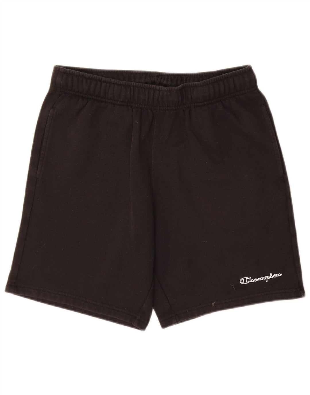 Shorts esportivos masculinos Champion médio algodão preto