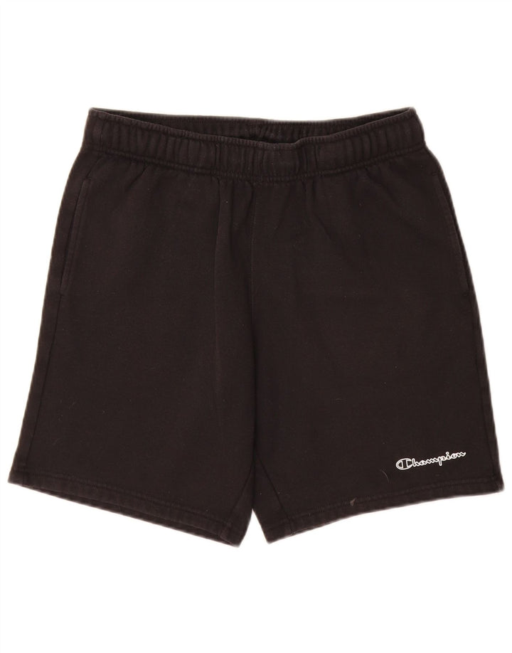 Shorts esportivos masculinos Champion médio algodão preto