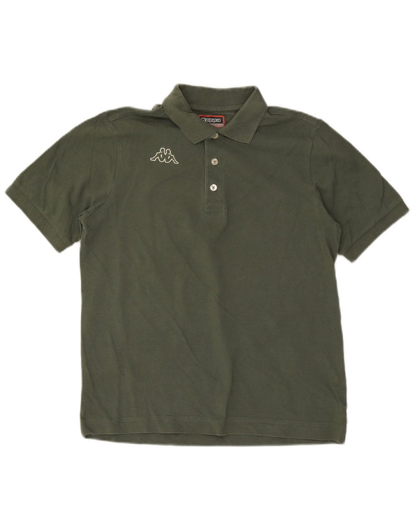 Camisa polo masculina Kappa pequena algodão verde
