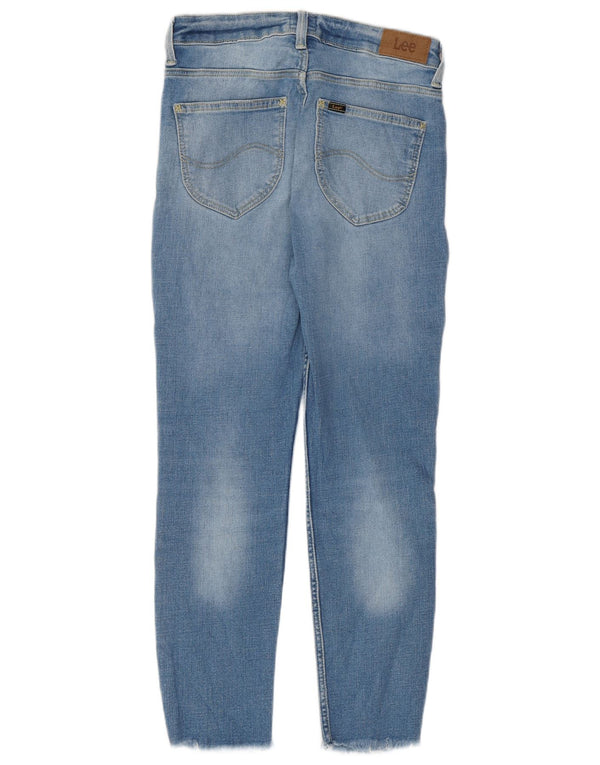 Calça jeans skinny feminina Lee Scarlett Crop cintura alta W29 L25 algodão azul