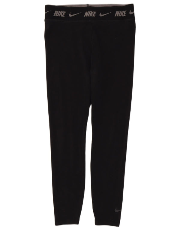 Leggings Nike Femininas Tight Fit Graphic UK 14 Grande Algodão Preto