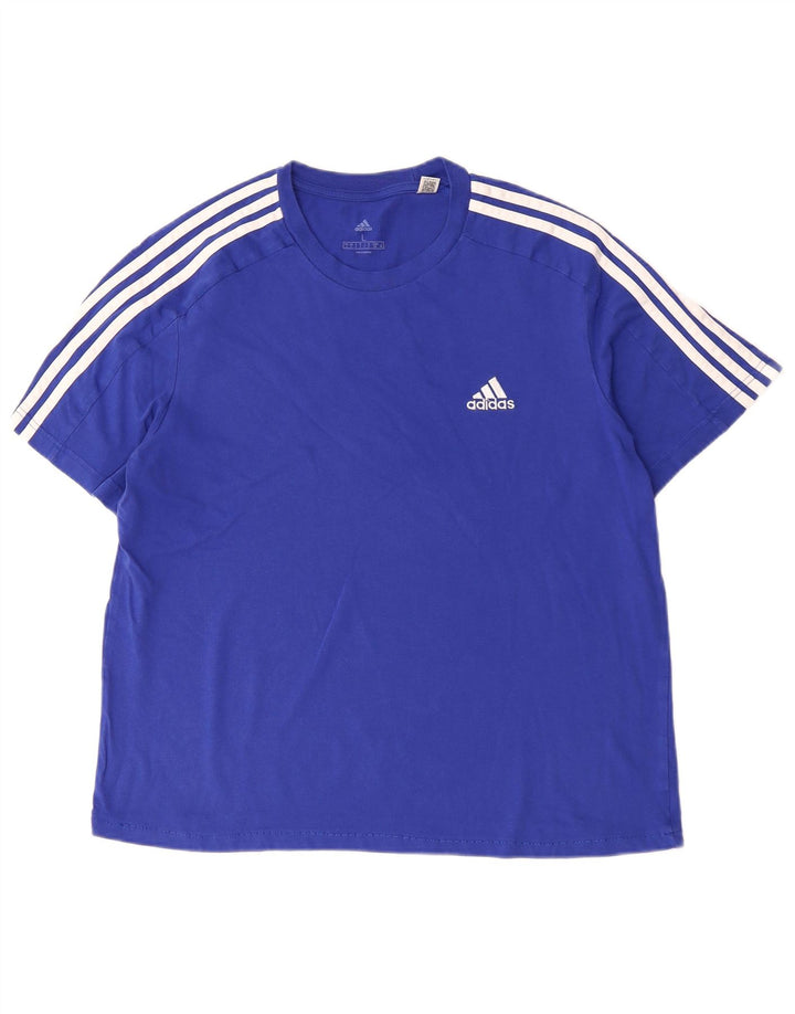Camiseta masculina Adidas grande azul