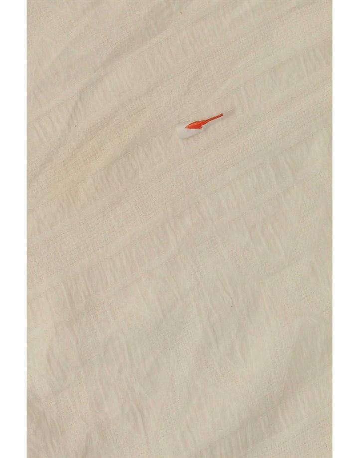 Cardigã feminino Zara Longline manga curta oversized UK 14 médio branco